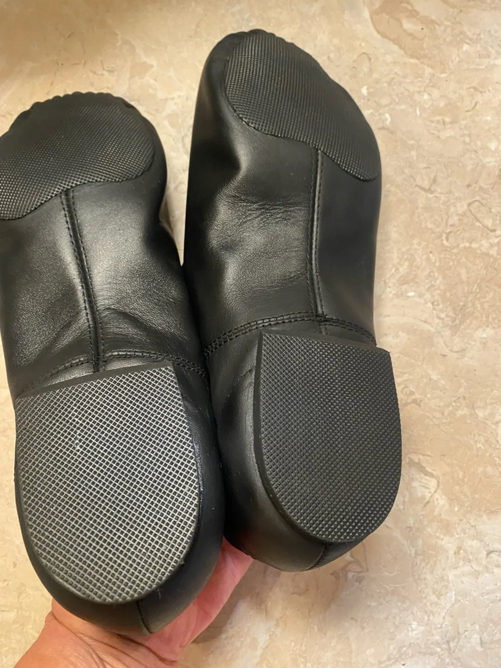 Capezio Black Leather Five-Eyelet Derby Dance Shoes